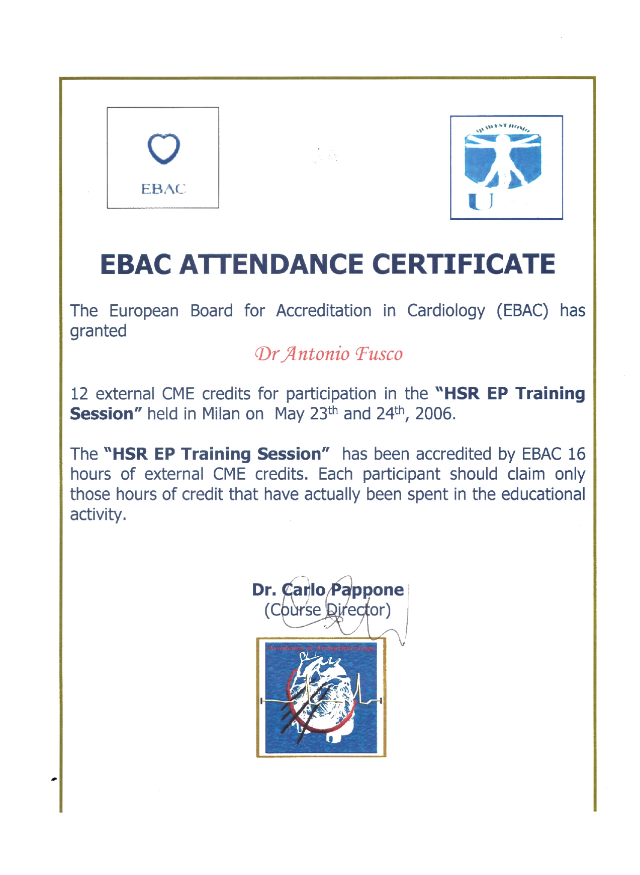 Certificato 2