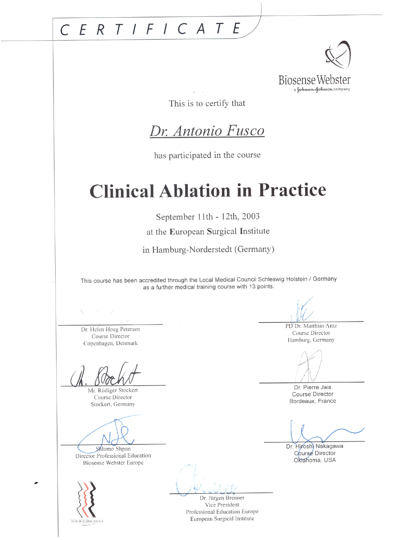 Certificato 3
